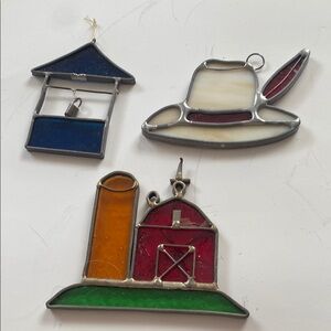 Blue Stained Glass Ornament